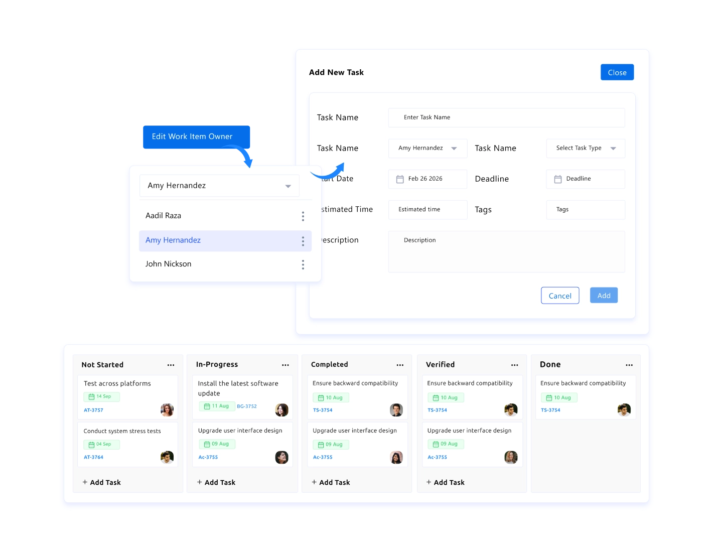 Organize Projects with Ease dashboard